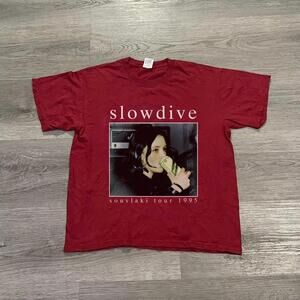 Souvlaki Tour Red Cotton Gildan T-Shirt